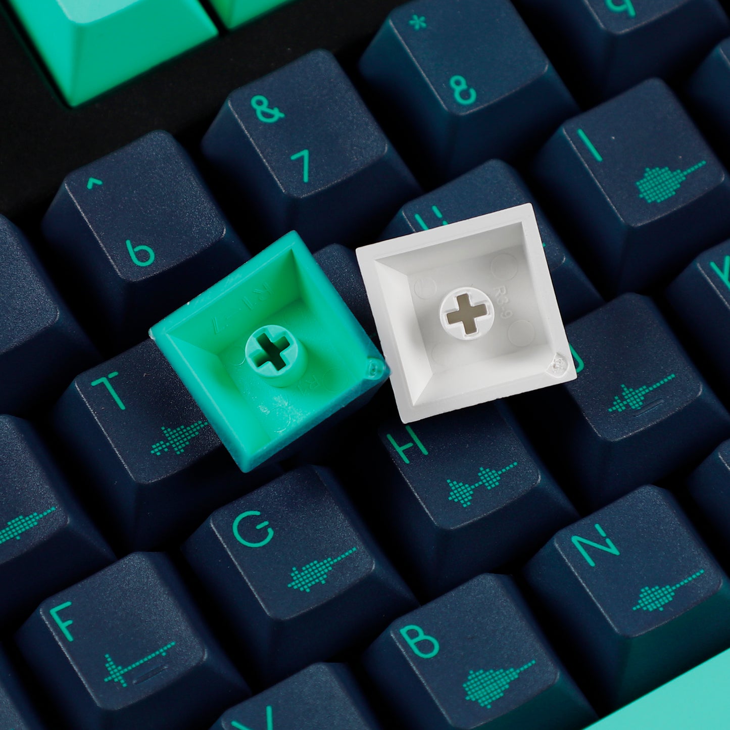 YMDK Sound Wave Theme 144 Keycaps(Dye Sub Cherry Profile 1.5mm)