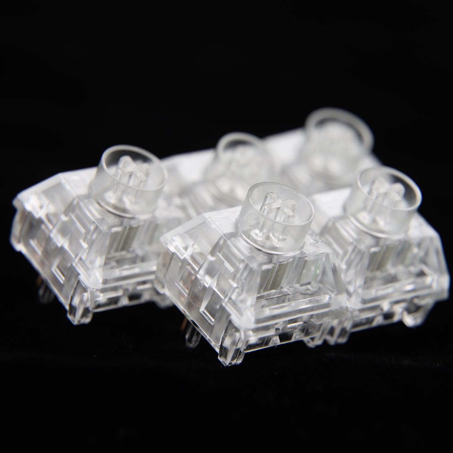 Kailh Box Jellyfish Switches(RGB SMD Linear 60g/5pin Self lubricating Transparent)