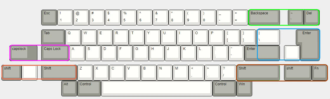 YMDK M0110 D0110 Retro Soldering PCB Gasket Mechanical Keyboard Kit (Support VIA VIAL Type C Detachable PCB Plastic Case FR4 Plate)
