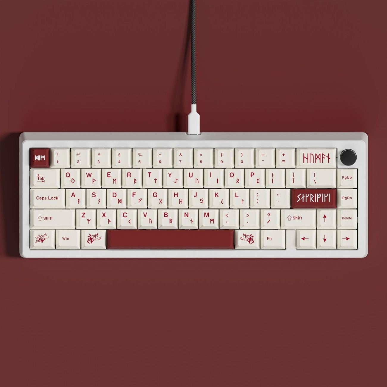 Blood Sacrifice Theme 125 keys Keycaps Cherry Profile PBT Dye Sub Top Print Keycap for 61/64/75/87/98/104/108 MX Gaming Mechanical keyboard