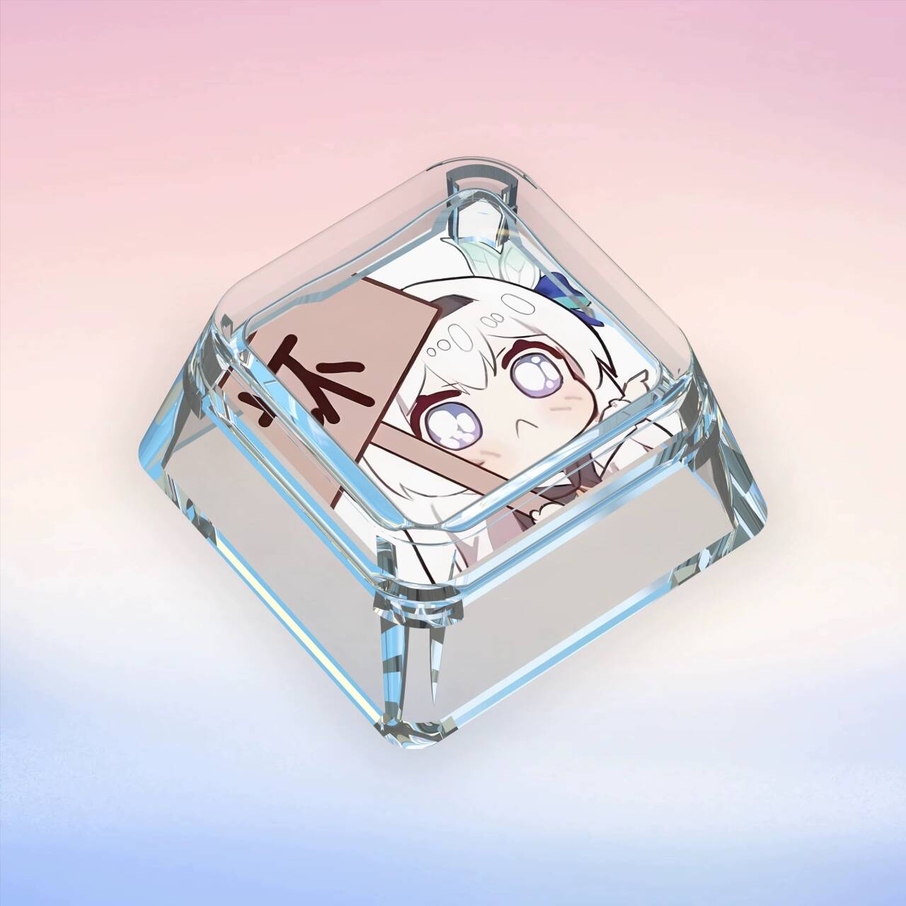 YMDK Firefly Theme Keycaps Cute Anime Two-dimensional Personality Keycap Single Light-transmitting PC Clip-on Key Caps for MX Mechanical Keyboard