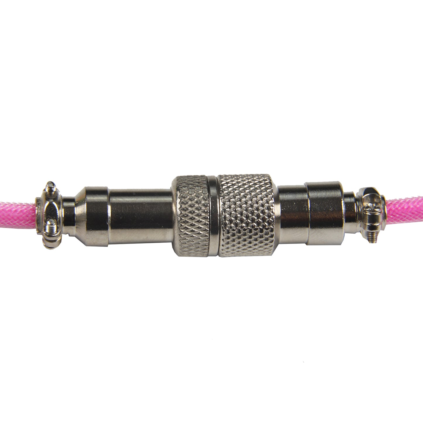 Type A to C Aviator Data Line 150cm Coiled Spring Braided Cable