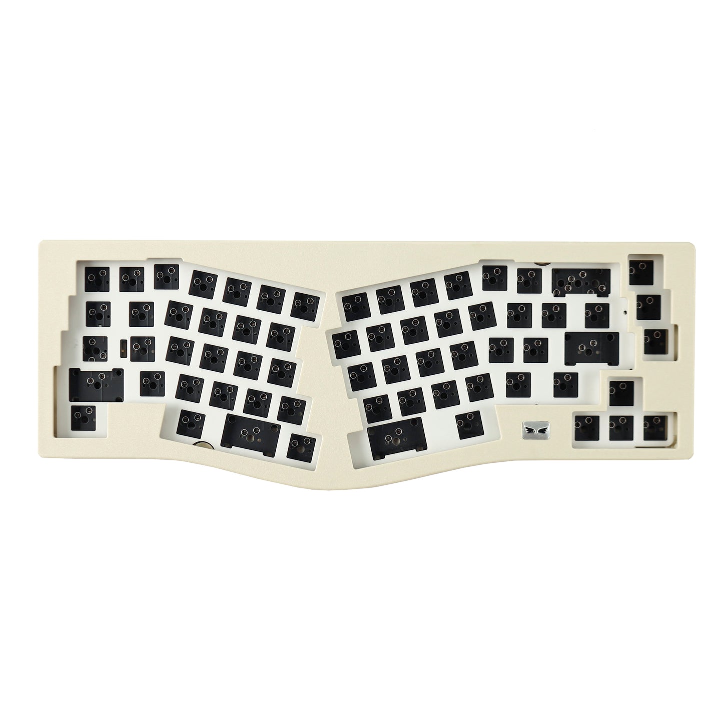 YMDK Wings Ble Bluetooth Wired Retro Hot Swappable Alice Gasket Mechanical Keyboard Kit( VIA Type C PCB Plastic Case )