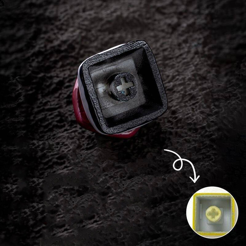 YMDK Devil Personalized Keycap Cool Novel Key Caps Resin for MX Switches Mechanical Keyboard