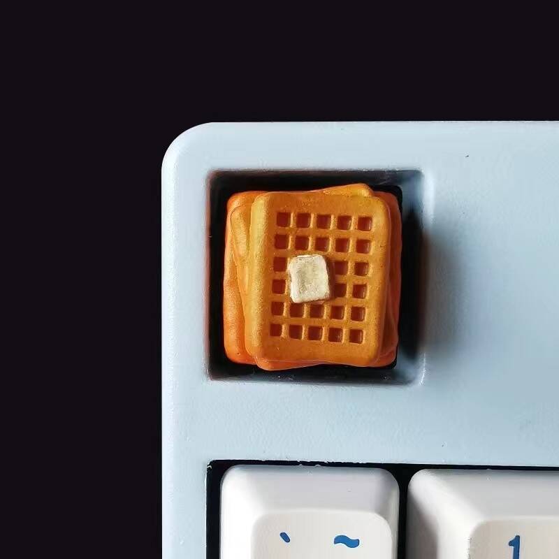 YMDK Hamburger Bread Gourmet Personalized Keycaps Creative Cute Resin Key Caps for Mechanical Keyboard