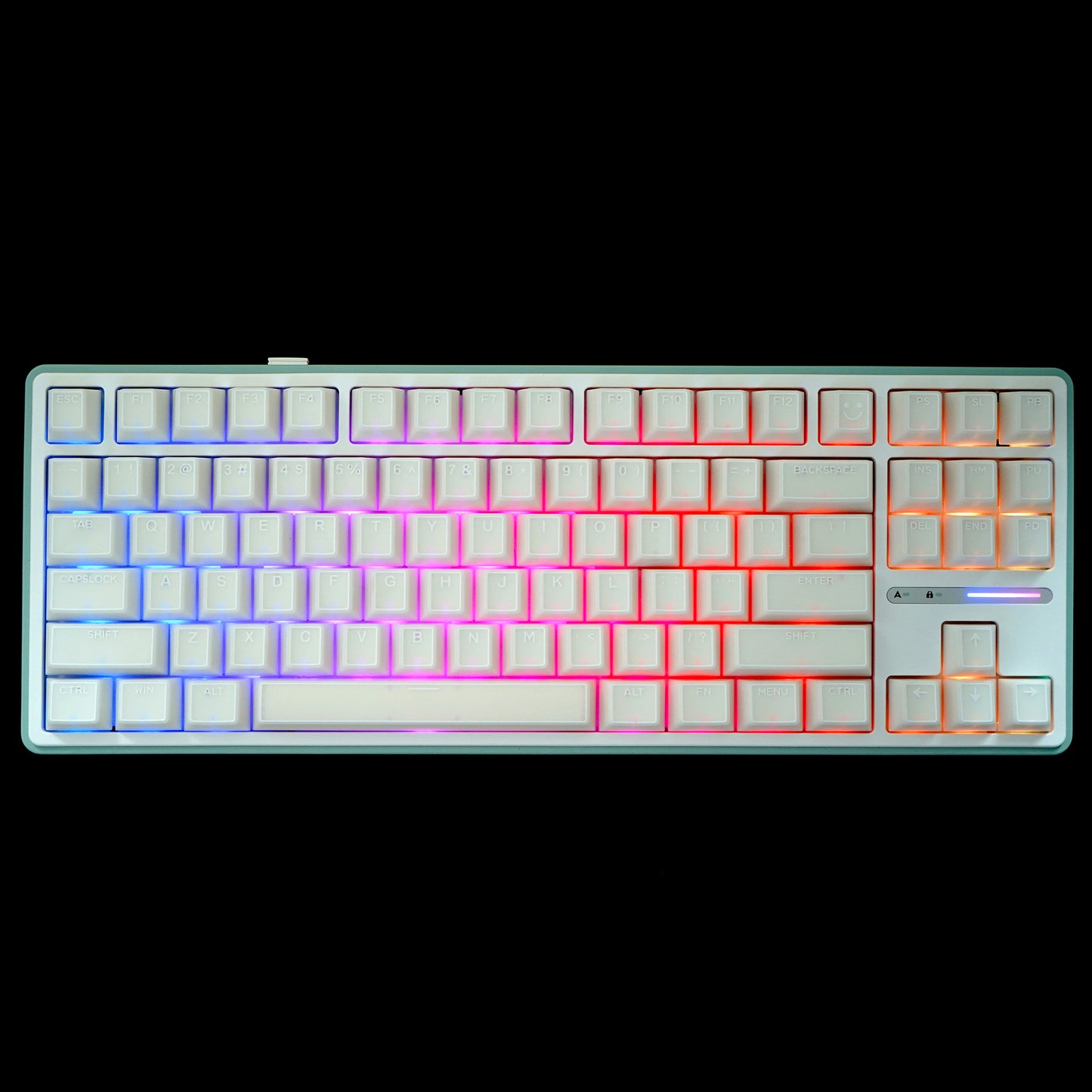 YMDK 142 keys Cherry Profile White Jade Top Print for 75/87/98/104/108 MX Mechanical Keyboard
