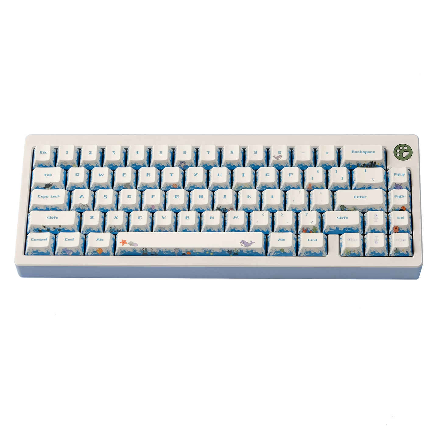 YMDK Deep Sea Party 143 Key Caps Creative Interesting Cute Keycaps PBT Dye Sub Custom Keycap for 75/87/98/104/108 MX Mechanical Keyboard