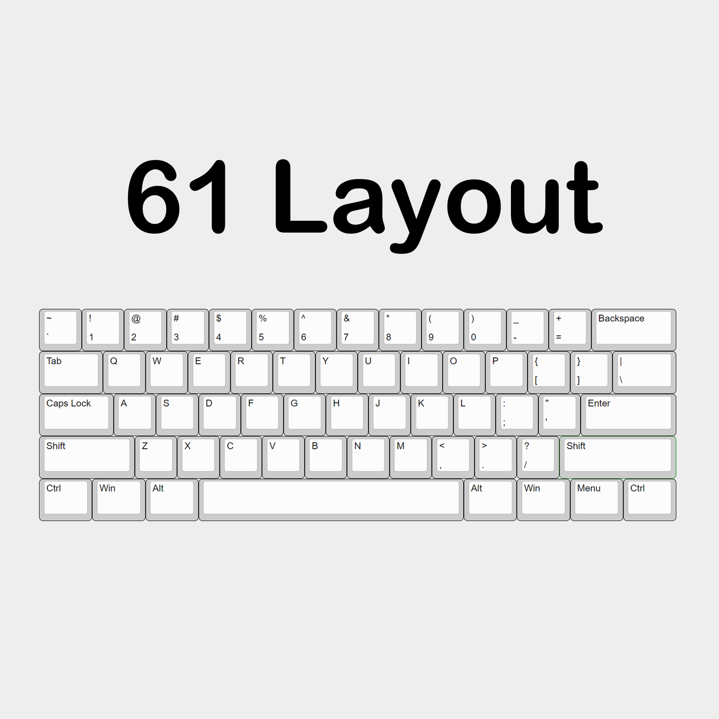 YMDK 61 64 Poron Material Sound Silence Foam Mechanical Keyboard Accessories