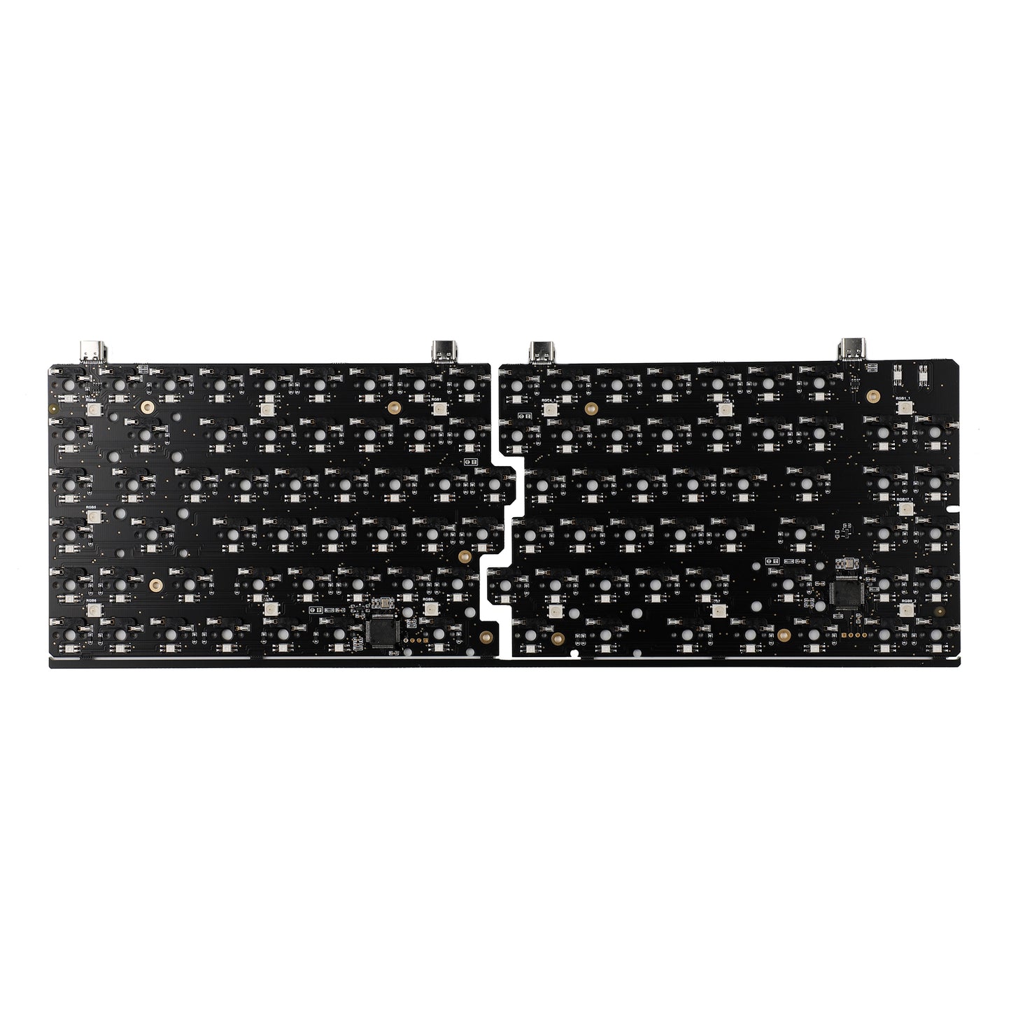 YMDK Split 75% FL84 Forever Love 84 CNC Aluminum Case Plate Hotswap RGB Fully Programmable PCB Stabilizers DIY Kit VIA VIAL Supported Mechanical Keyboard