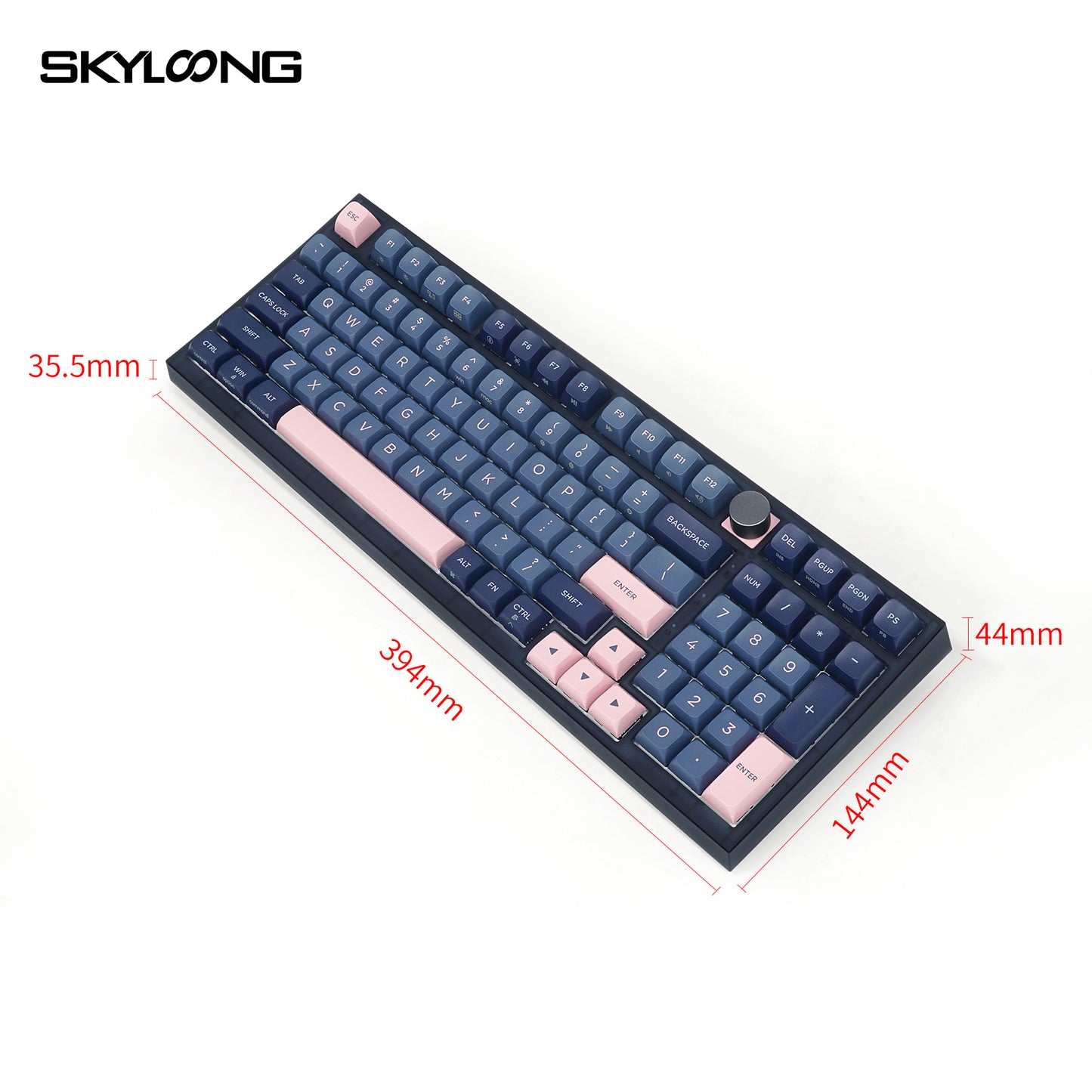 GK980 Aluminum Triple-Mode 4 Knobs Gasket RGB Hot Swappable Bluetooth 2.4G Mechanical Keyboard Kit(Macro Programmable)