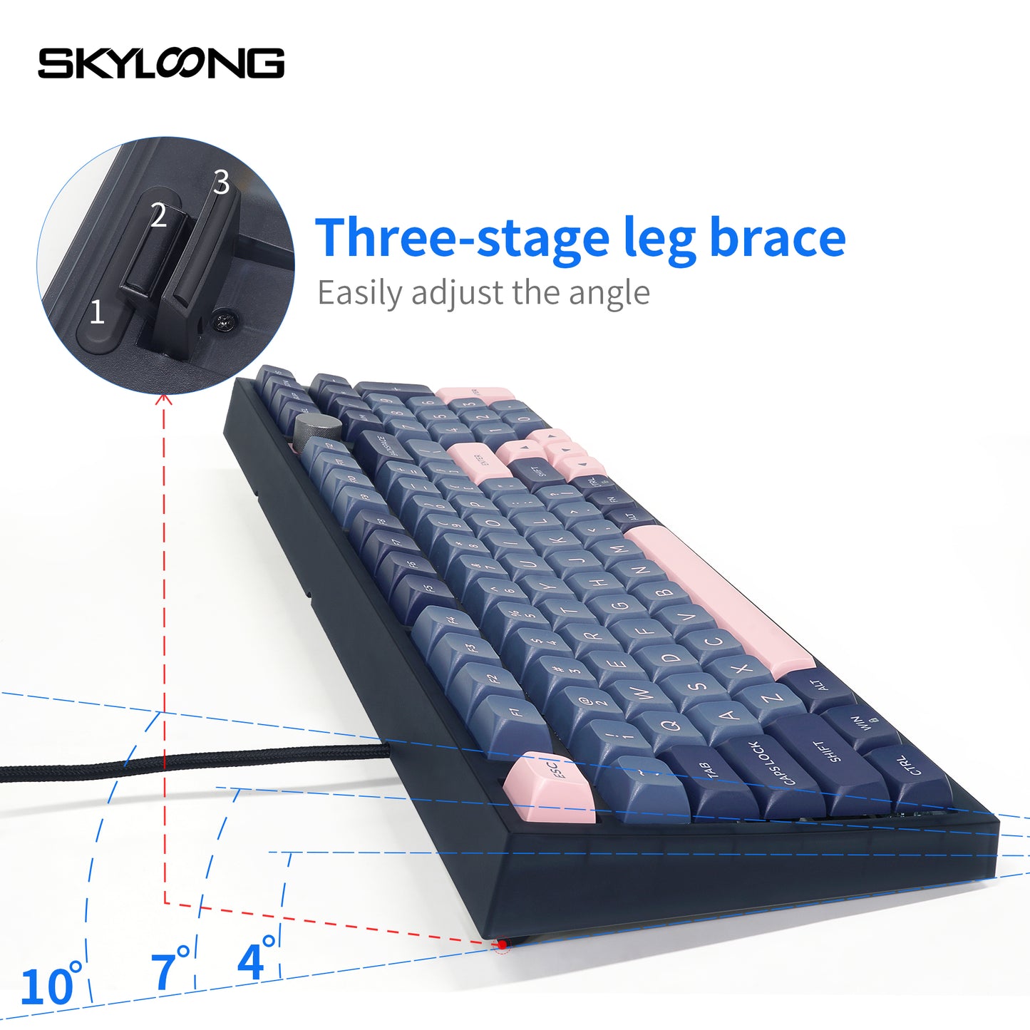 GK980 Aluminum Triple-Mode 4 Knobs Gasket RGB Hot Swappable Bluetooth 2.4G Mechanical Keyboard Kit(Macro Programmable)
