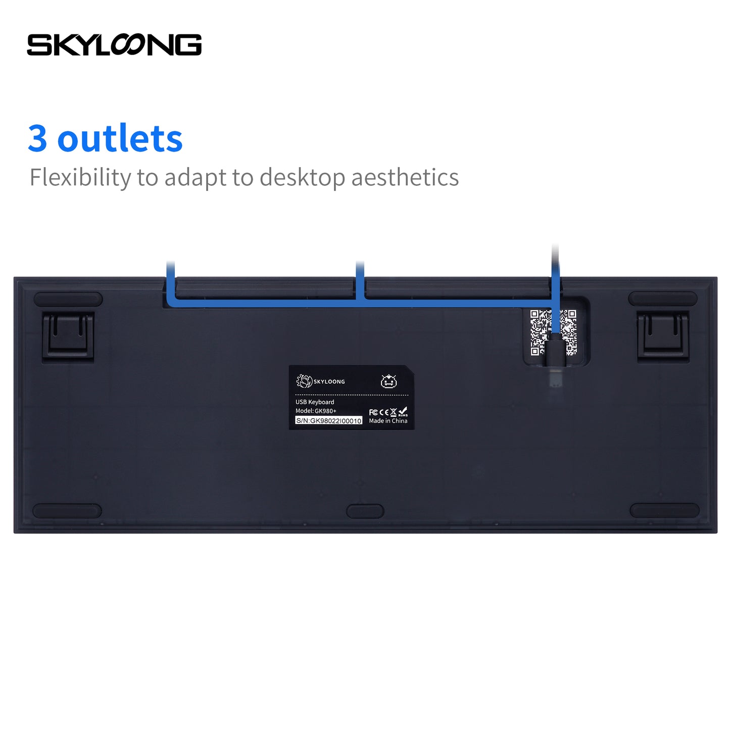 GK980 Aluminum Triple-Mode 4 Knobs Gasket RGB Hot Swappable Bluetooth 2.4G Mechanical Keyboard Kit(Macro Programmable)
