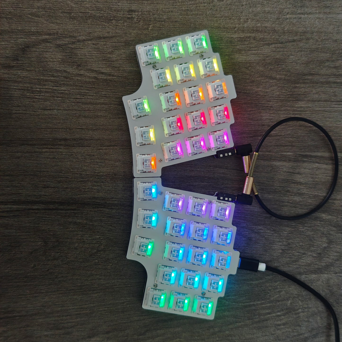 YMDK Split36 keys Ergonomics 40% Layout Hotswappable Mechanical Keyboard RGB QMK VIAL All key programmable Mini Keyboard Kit