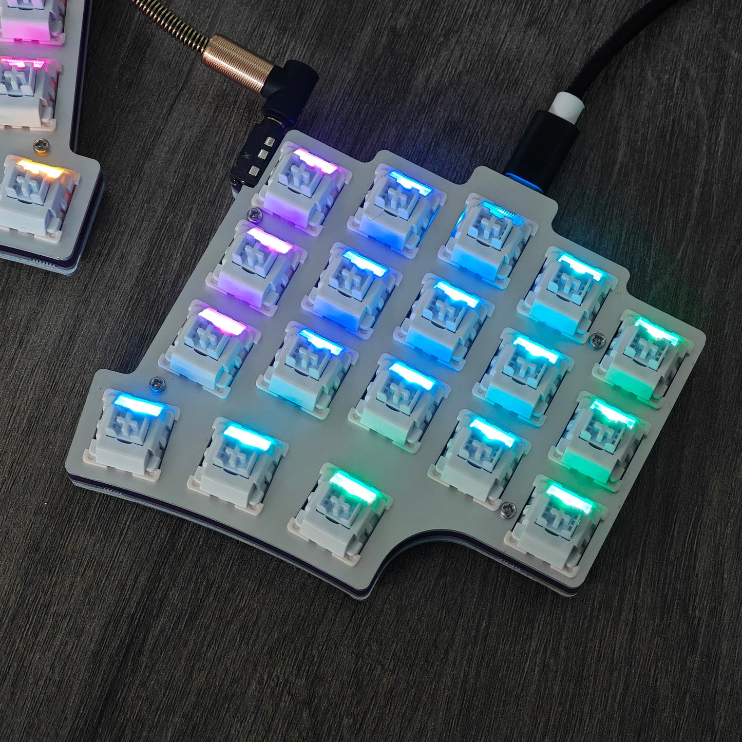 YMDK Split36 keys Ergonomics 40% Layout Hotswappable Mechanical Keyboard RGB QMK VIAL All key programmable Mini Keyboard Kit