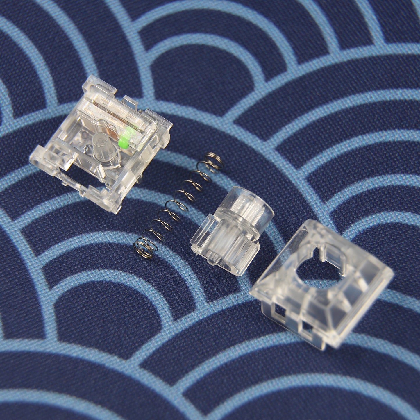 Kailh Box Jellyfish Switches(RGB SMD Linear 60g/5pin Self lubricating Transparent)