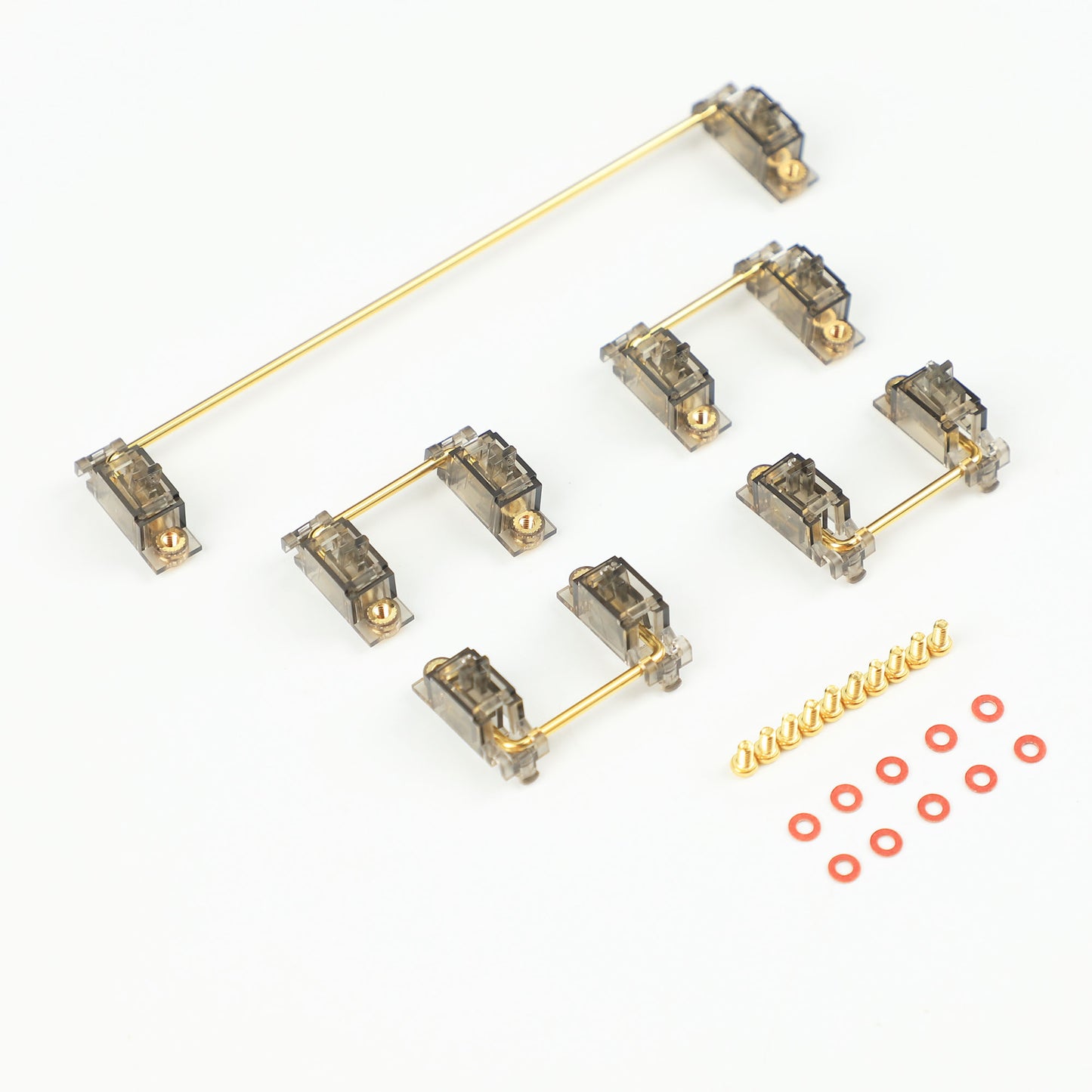 JWK DK V2 PCB Screw-in Stabilizers(Gold Wire Clear Or Black-Clear/Special Design No Dropping Wire)