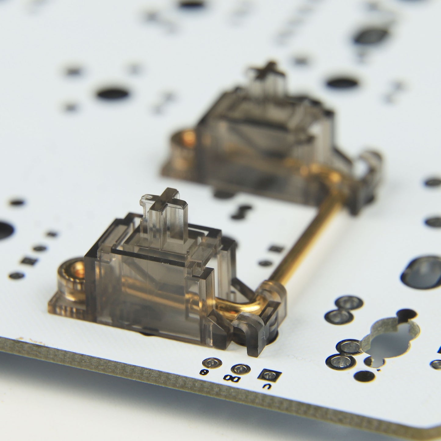 JWK DK V2 PCB Screw-in Stabilizers(Gold Wire Clear Or Black-Clear/Special Design No Dropping Wire)