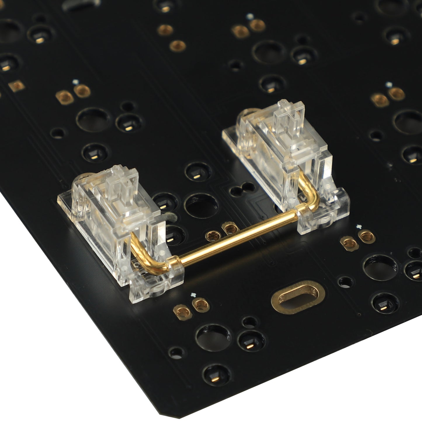 JWK DK V2 PCB Screw-in Stabilizers(Gold Wire Clear Or Black-Clear/Special Design No Dropping Wire)