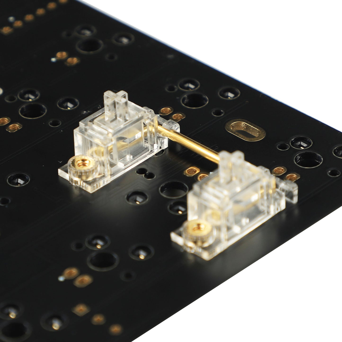 JWK DK V2 PCB Screw-in Stabilizers(Gold Wire Clear Or Black-Clear/Special Design No Dropping Wire)