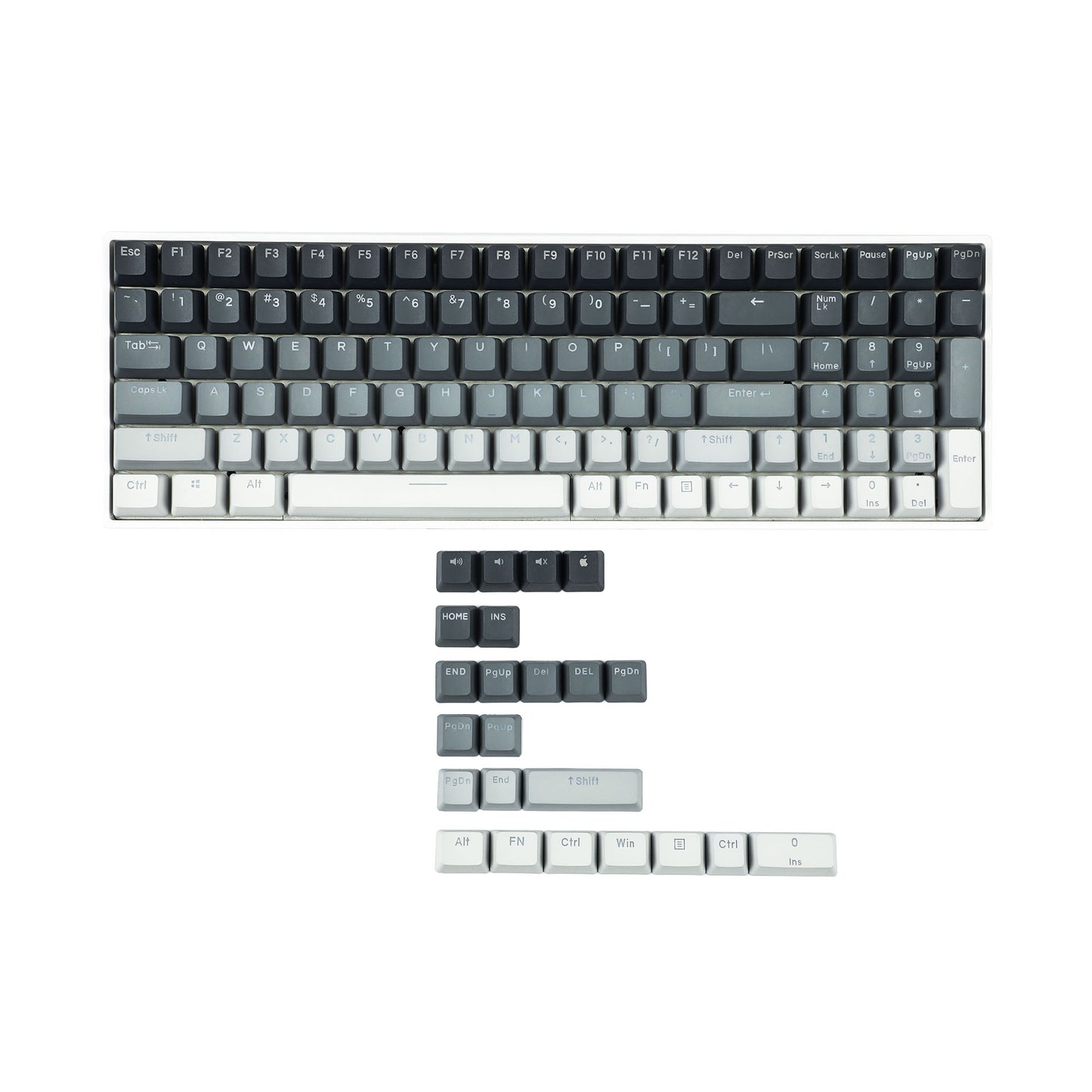 Wholesale Keycaps——YMDK OEM Profile 122 Top Backlit Keycap(20 pcs)