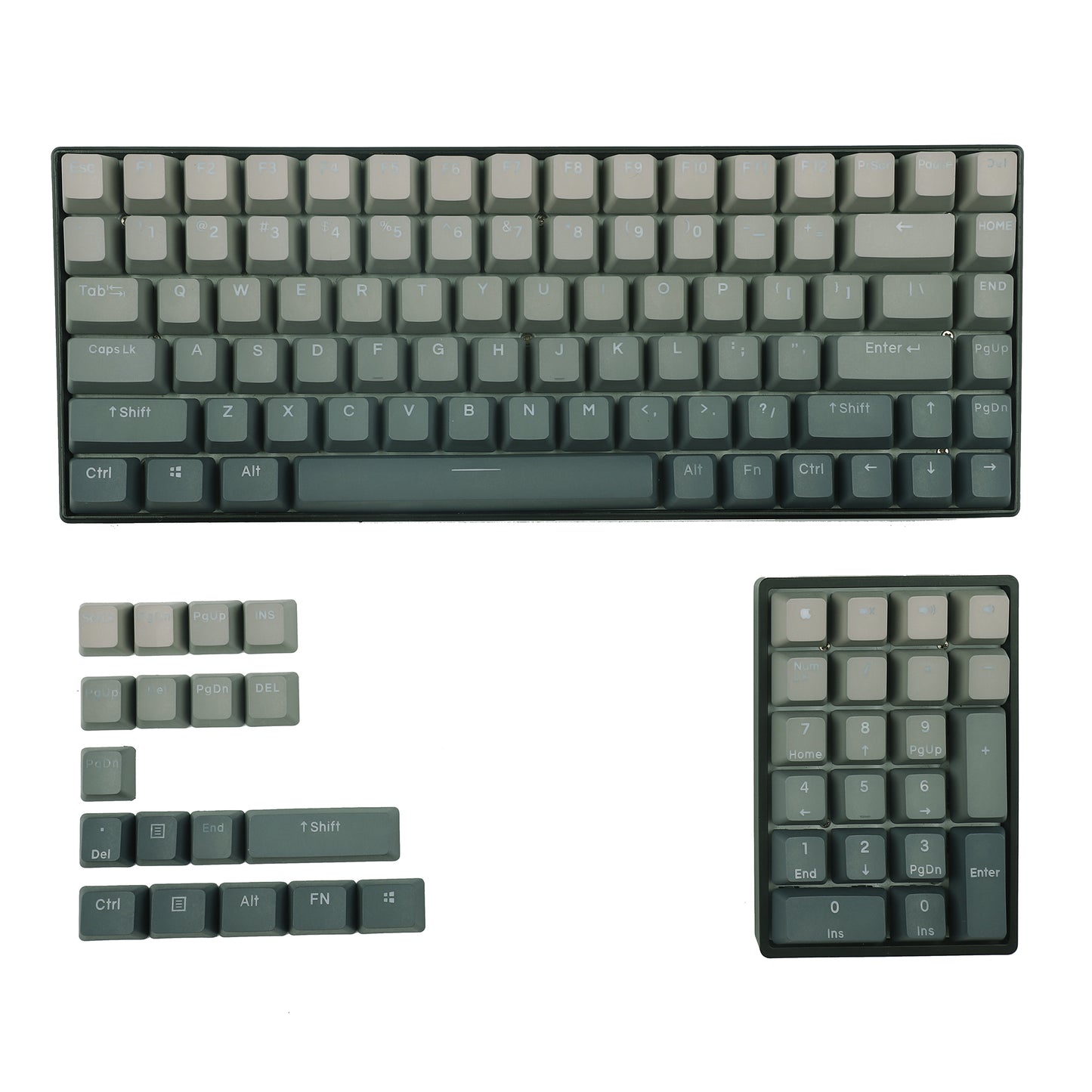 YMDK Dust Backlit 122 Keycaps(Double Shot OEM Profile)