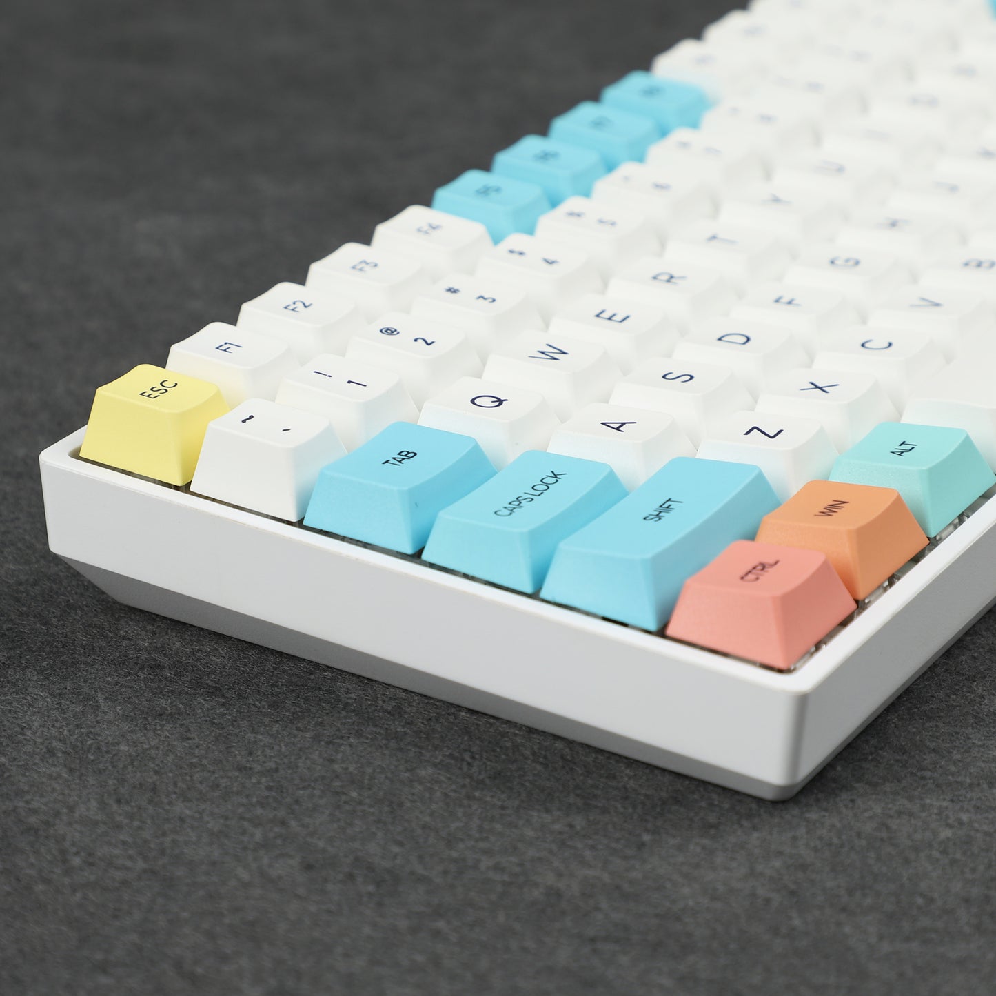 146 Chalk Keycaps(Dye Sub Cherry Profile/96 84 104 87 61 64 68 Using)