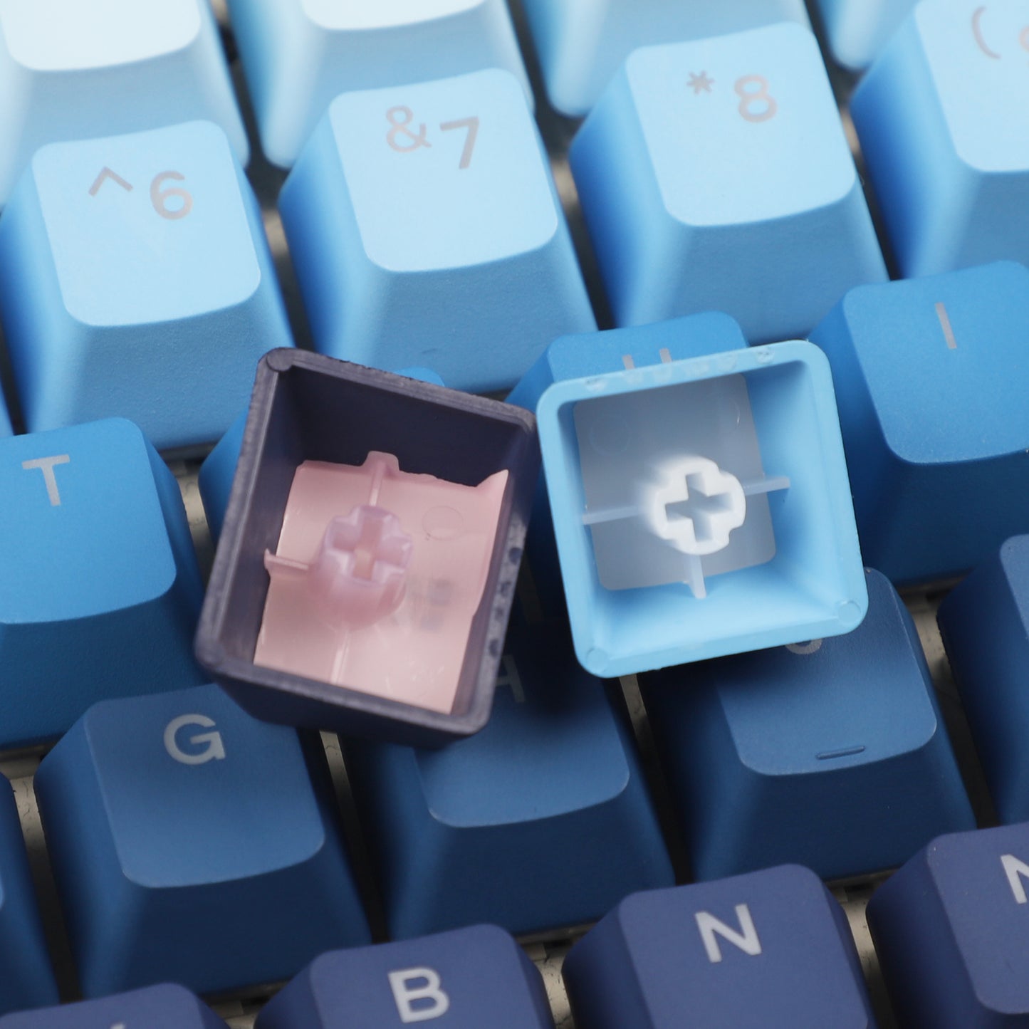 YMDK OEM Profile 122 Moonrise Backlit Keycaps(Double Shot /104 87 84 68 Using)