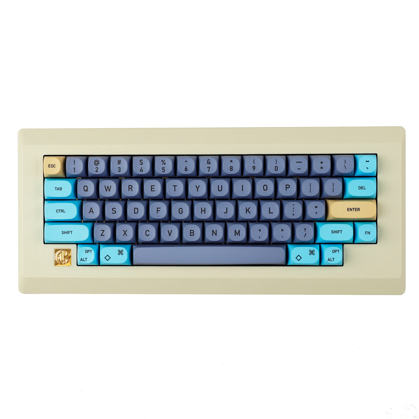 YMDK M0110 D0110 Retro 60% Mini keyboard Hot Swappable ANSI ISO Gasket Type C Detachable PCB Plastic Case FR4 Plate Mechanical Keyboard Kit( Support VIA VIAL )