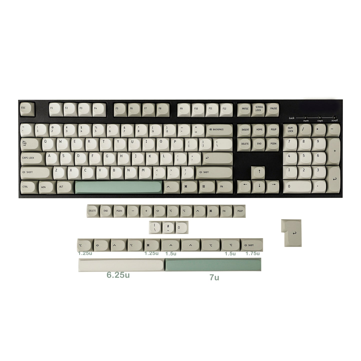 YMDK 132 MA Dye Sub 9009 Retro PBT Japanese Korean Keycaps Mac Style For MX Mechanical Keyboard Filco 104 TKL 61 68 75 84 96 104