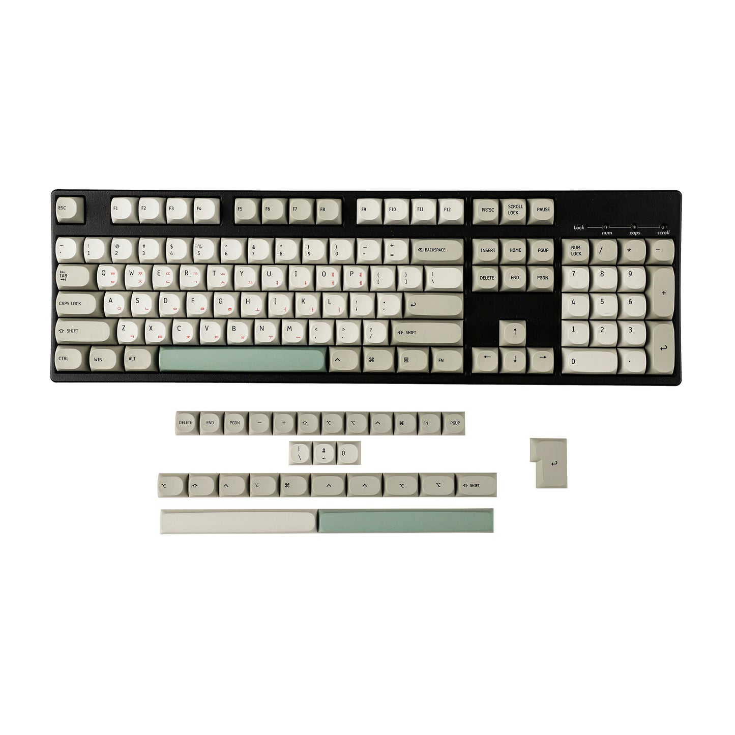 YMDK 132 MA Dye Sub 9009 Retro PBT Japanese Korean Keycaps Mac Style For MX Mechanical Keyboard Filco 104 TKL 61 68 75 84 96 104
