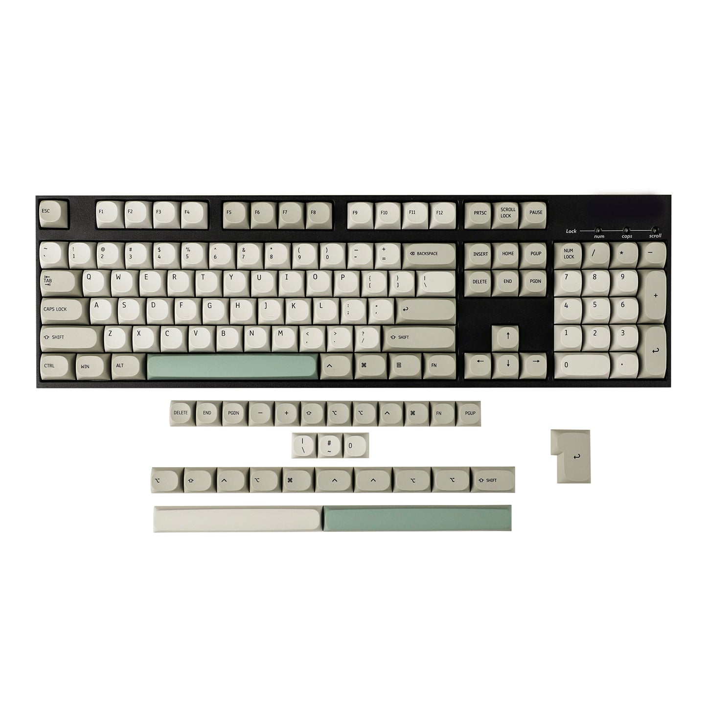 YMDK 132 MA Dye Sub 9009 Retro PBT Japanese Korean Keycaps Mac Style For MX Mechanical Keyboard Filco 104 TKL 61 68 75 84 96 104