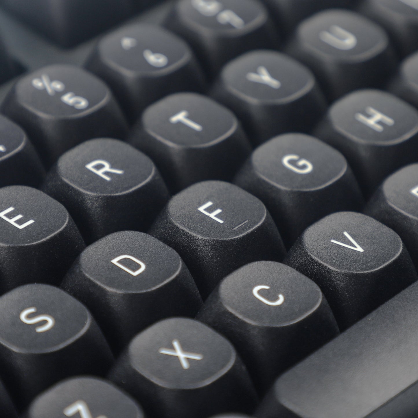 YMDK Black 141 Keycaps(MA Profile Dye Sub 1.5mm Thickness/Filco Ducky 104 87 61 KBD75 YMD96 GK64 GK61 Keychron Using)