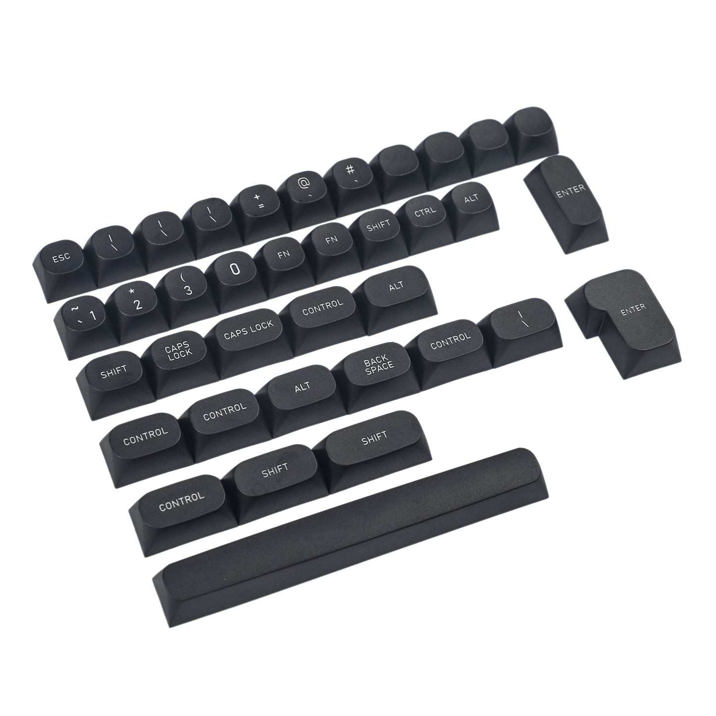 YMDK Black 141 Keycaps(MA Profile Dye Sub 1.5mm Thickness/Filco Ducky 104 87 61 KBD75 YMD96 GK64 GK61 Keychron Using)