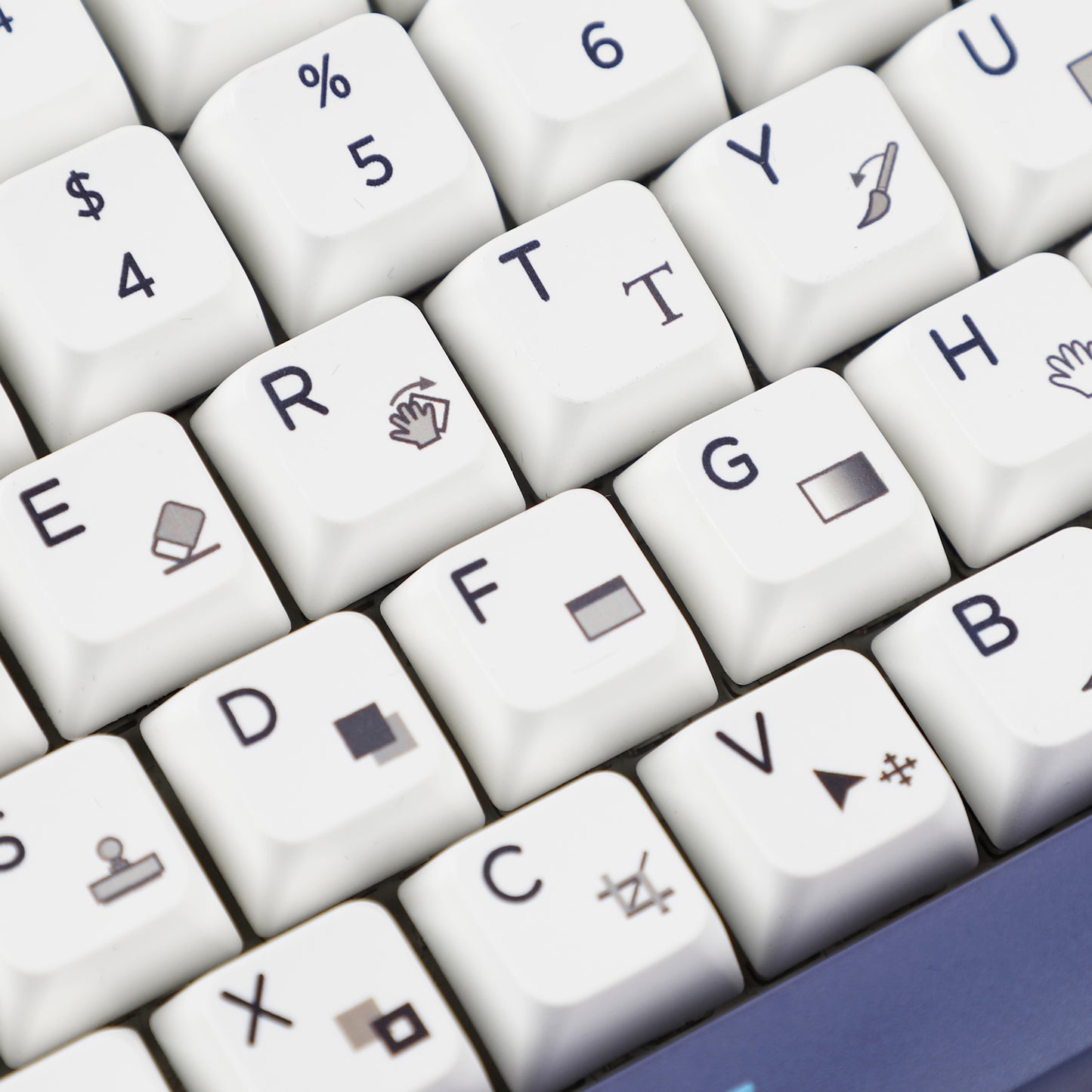 YMDK PS 142 Keycaps(Dye Sub MDA Profile 1.55mm)