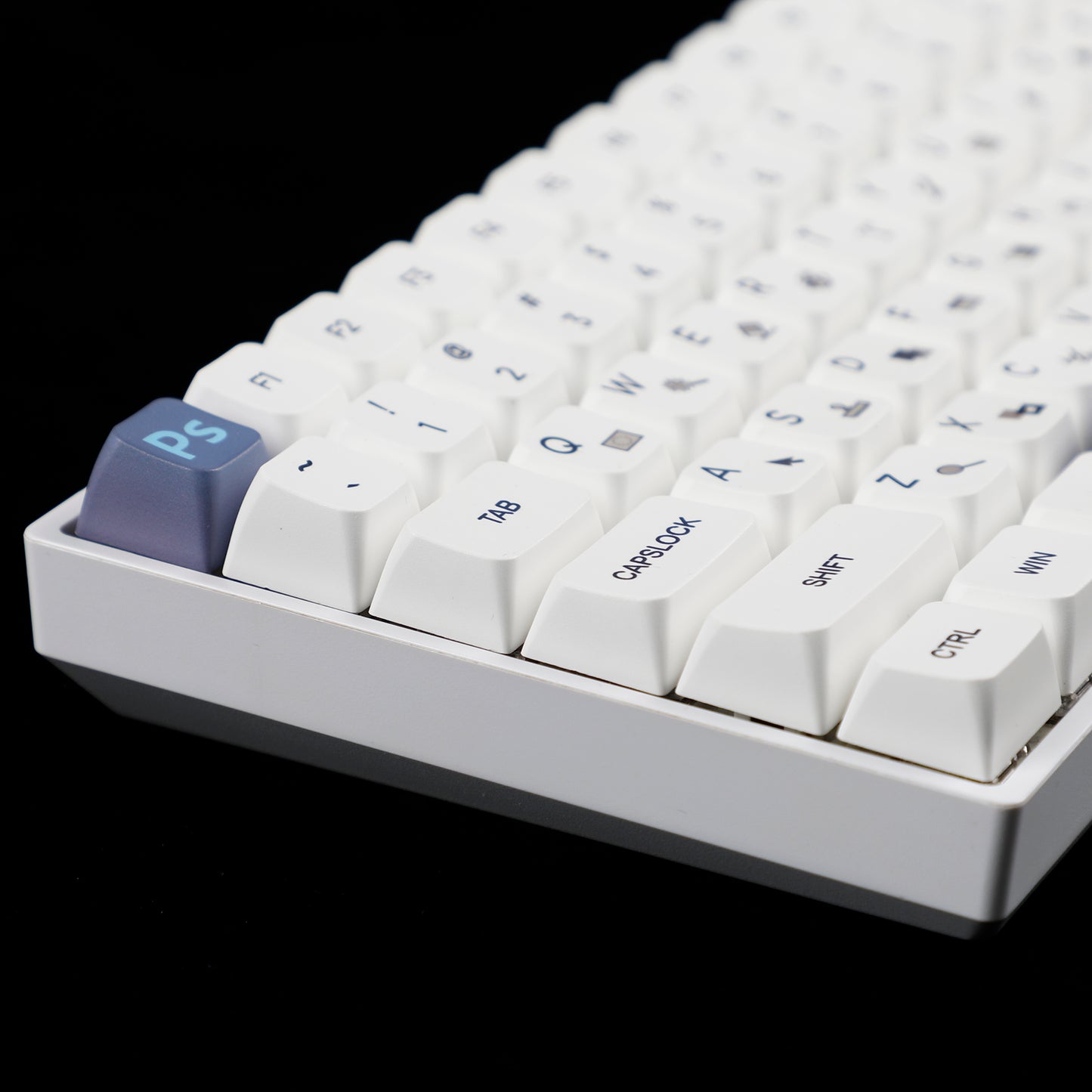 YMDK PS 142 Keycaps(Dye Sub MDA Profile 1.55mm)