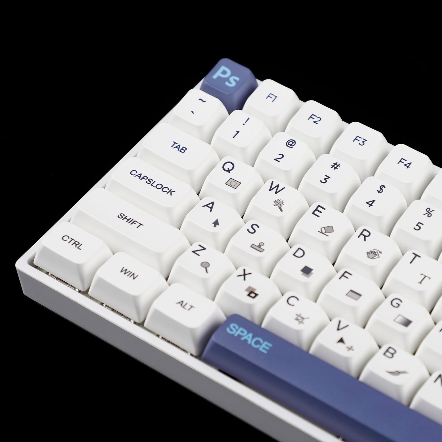 YMDK PS 142 Keycaps(Dye Sub MDA Profile 1.55mm)