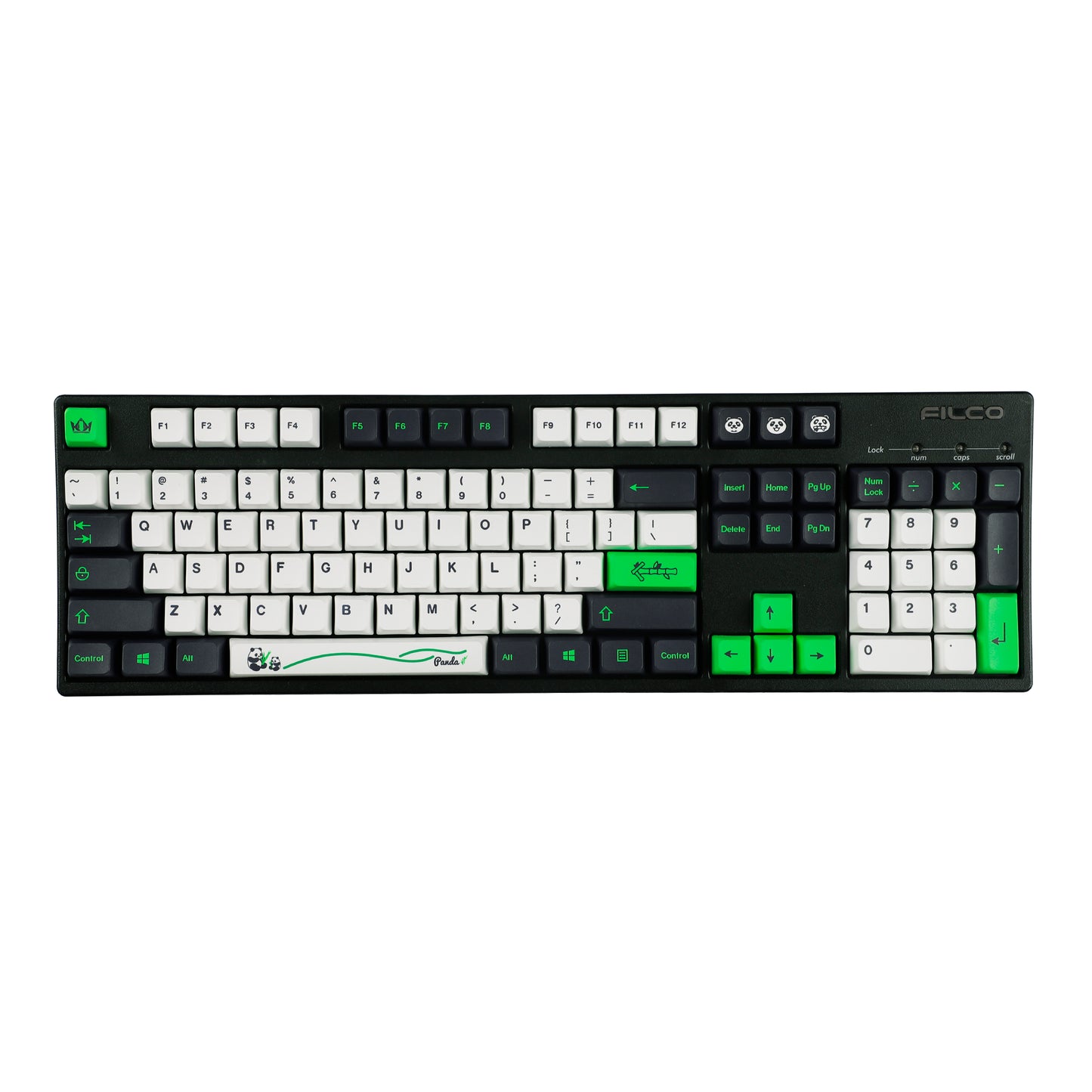 YMDK Panda 141 Keycaps(Dye Sub MDA Profile 1.55mm)