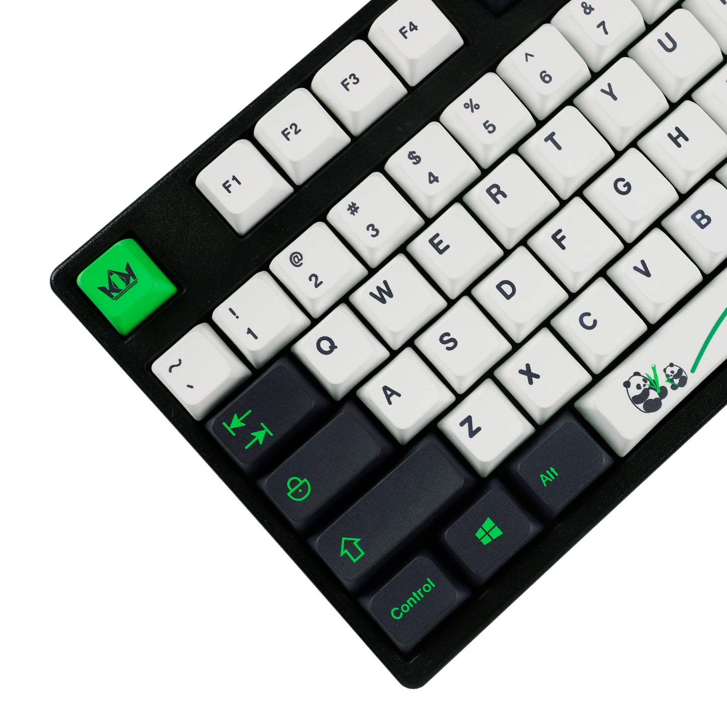 YMDK Panda 141 Keycaps(Dye Sub MDA Profile 1.55mm)