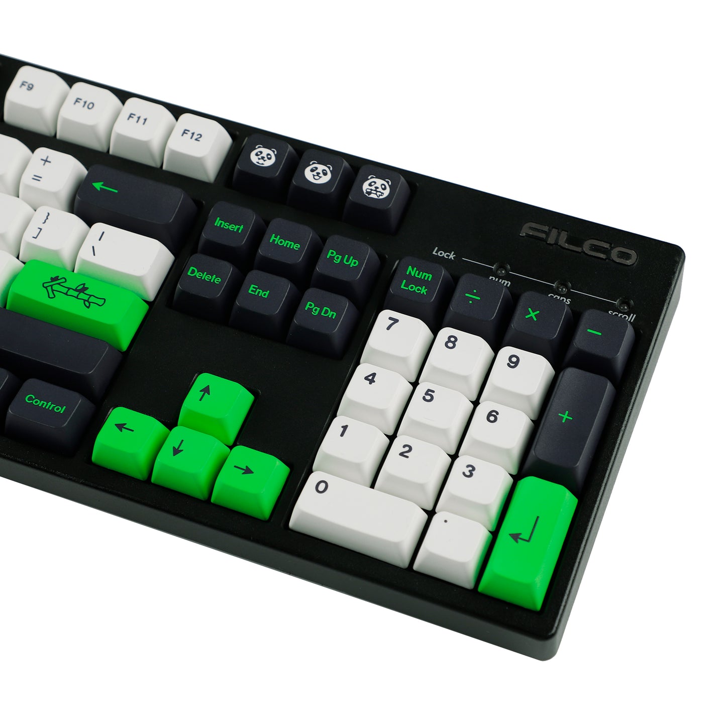 YMDK Panda 141 Keycaps(Dye Sub MDA Profile 1.55mm)