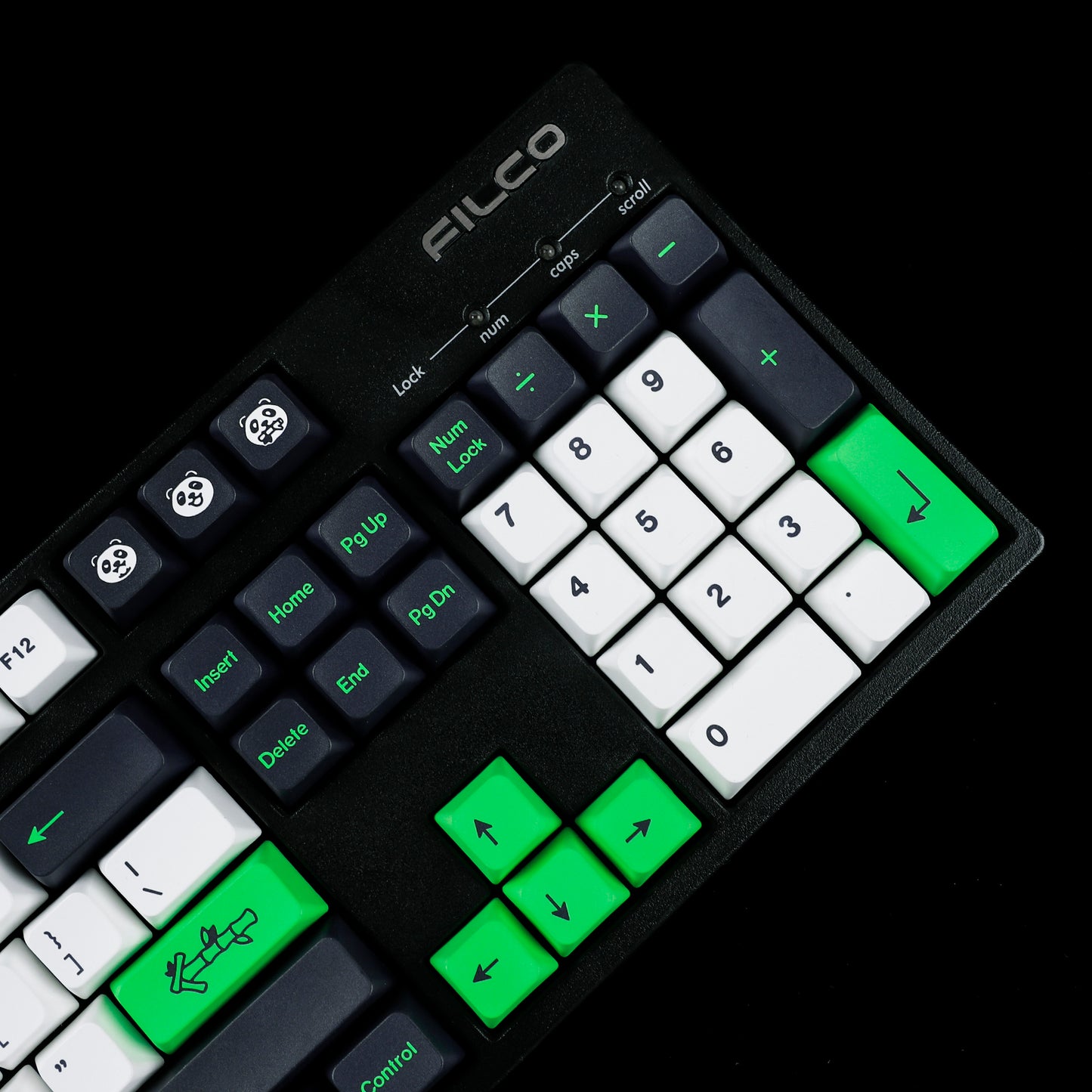YMDK Panda 141 Keycaps(Dye Sub MDA Profile 1.55mm)