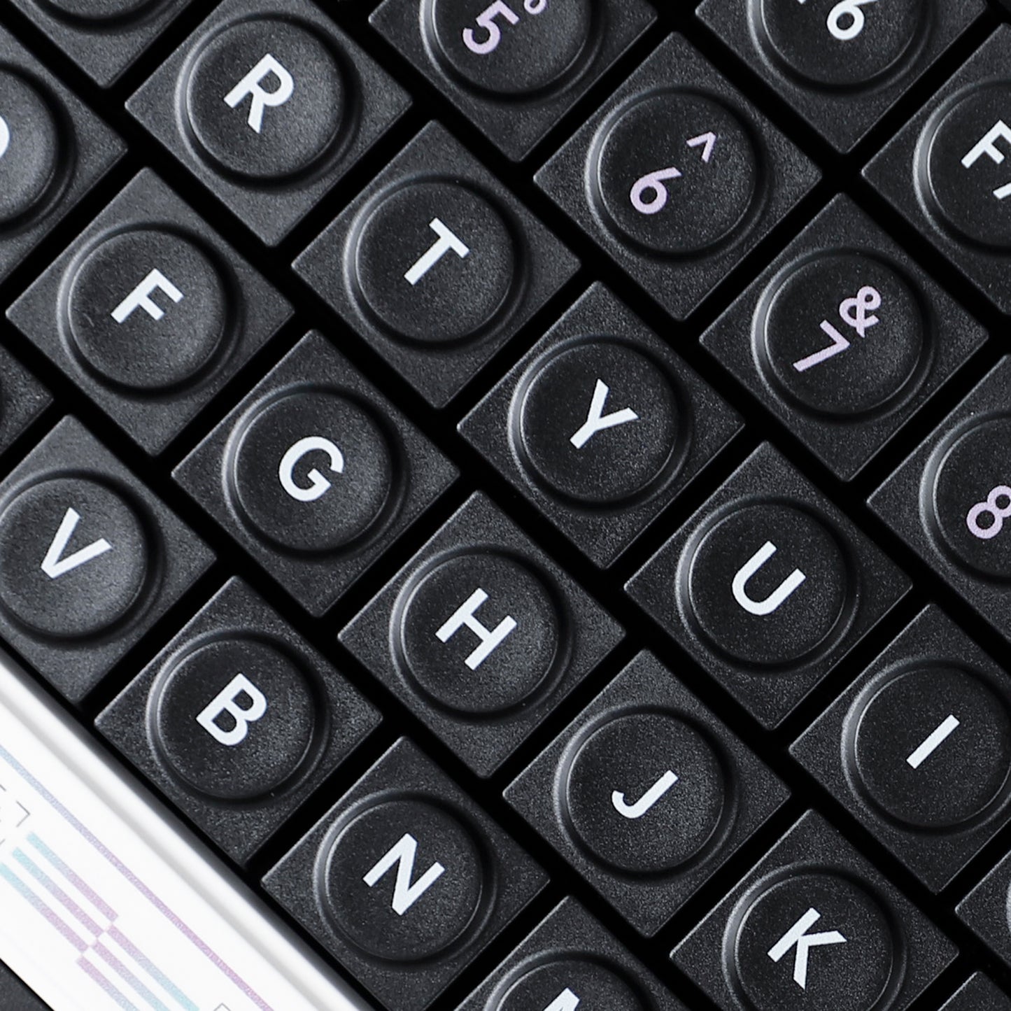 YMDK Bricks Full Set 138 keys Keycaps Classic Blocks Theme Color UV Print Frosted Low Profile Keycap for Mechanical Keyboard 104 87 84 68 61