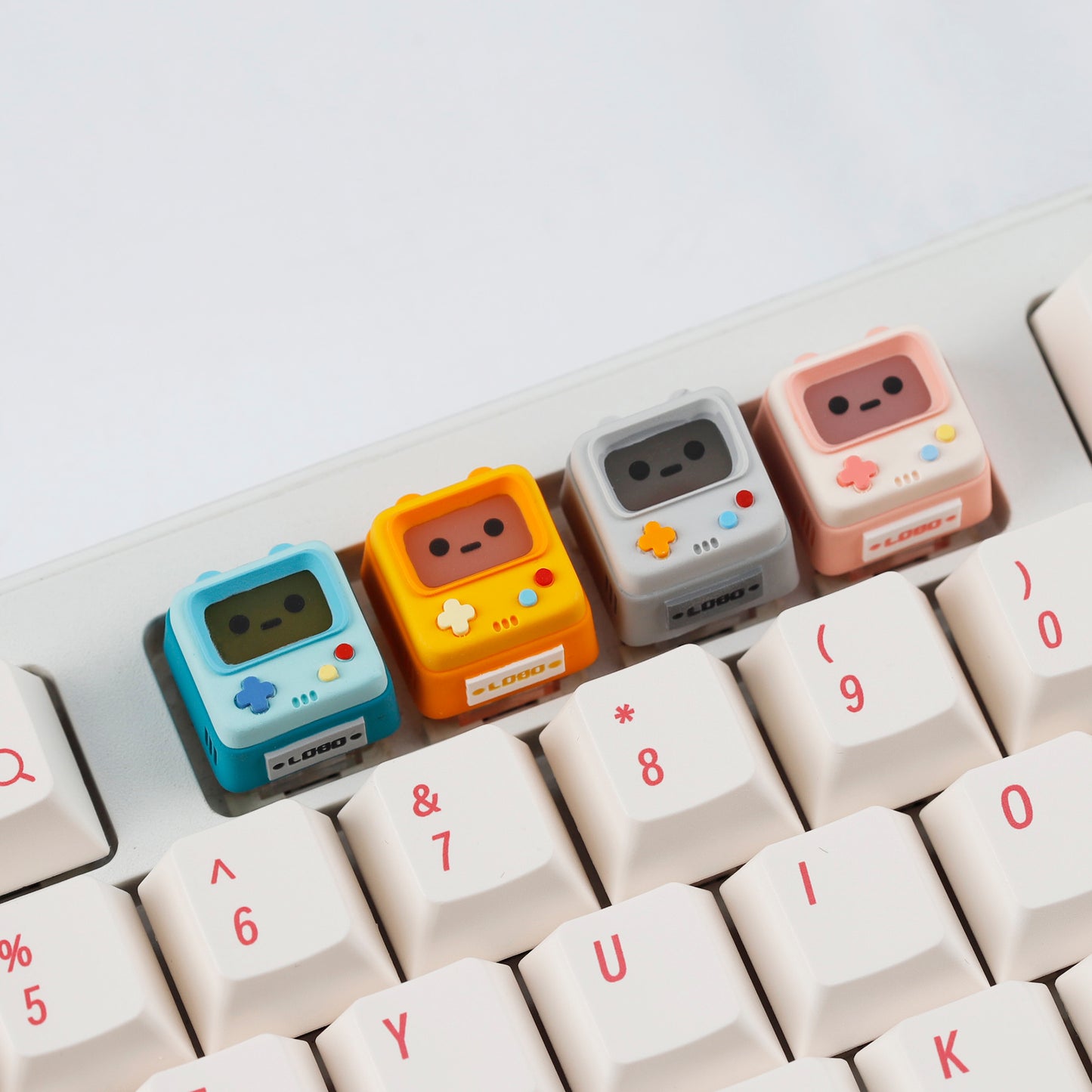 YMDK Retro Game Console Shine Through Artisan Keycap, Cute Novelty Custom MX Key Cap, DIY Mod Replacement for Mechanical Keyboards