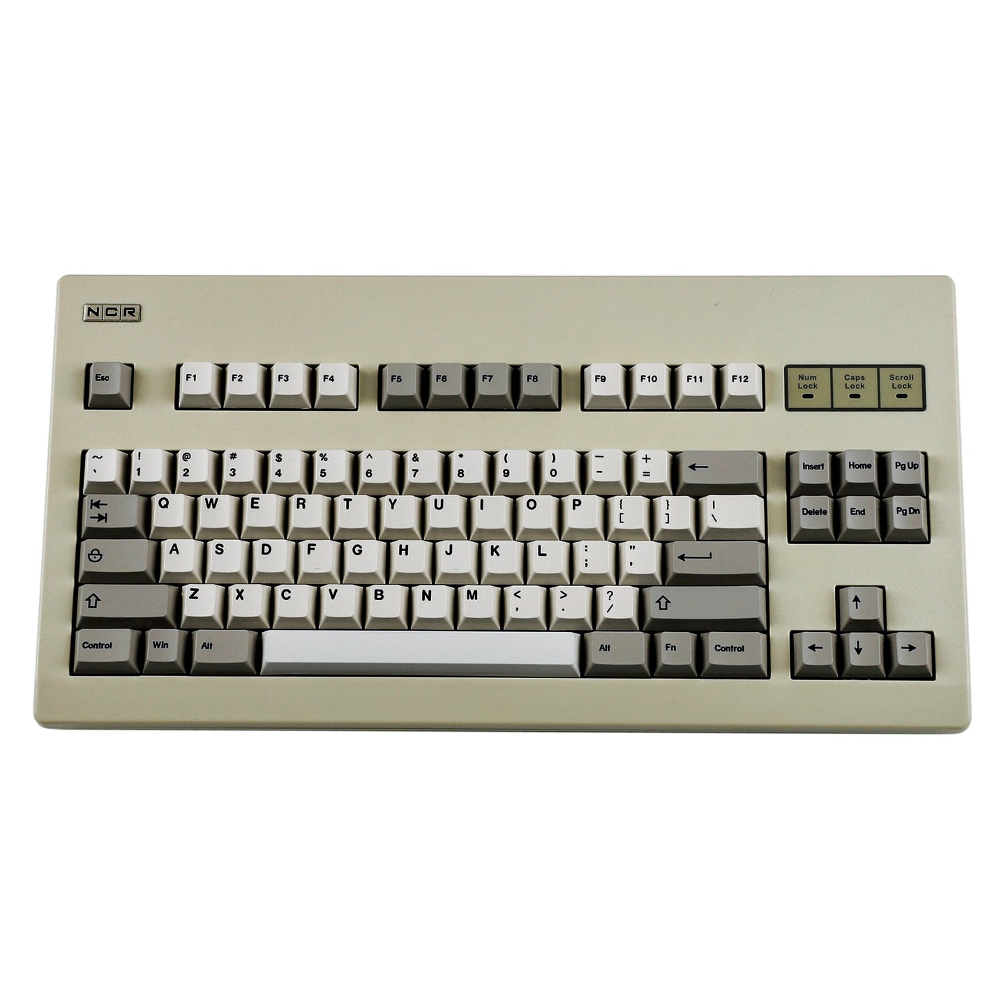 NCR-80 NCR80 R3 VINTAGE Beige Black Case Soldering Mechanical Keyboard Kit(ANSI ISO TKL VIA Supported/Wired)