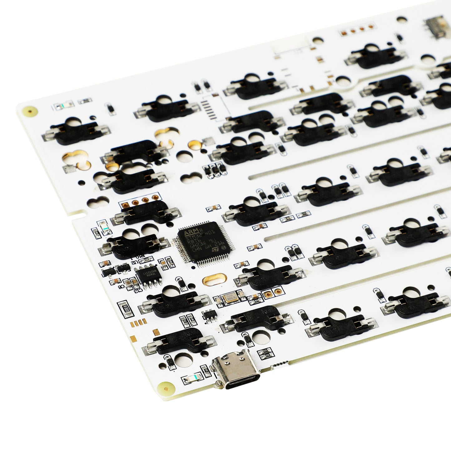 YMDK DK61 64 GH60 Wired Hot-swappable 60 PCB( Support ISO ANSI Fully Programmable VIA VIAL)