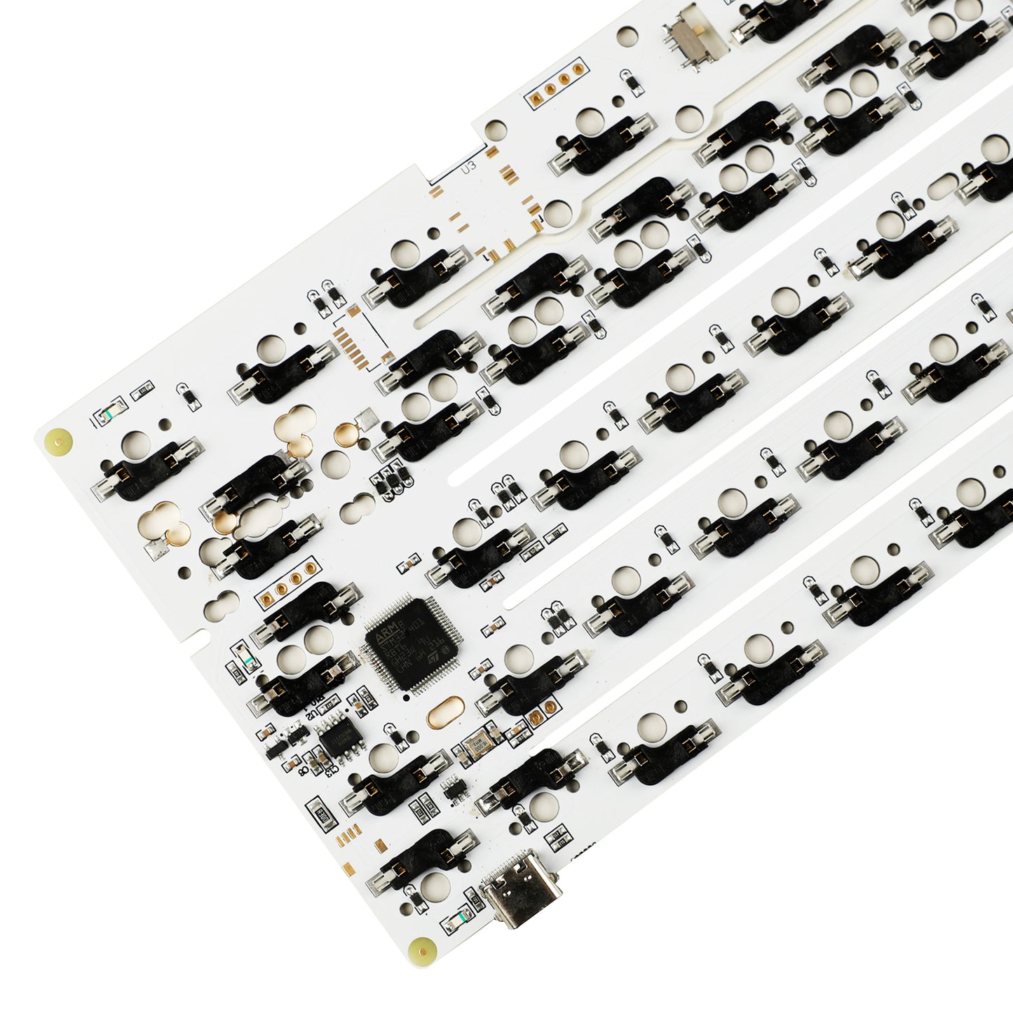 YMDK DK61 64 GH60 Wired Hot-swappable 60 PCB( Support ISO ANSI Fully Programmable VIA VIAL)