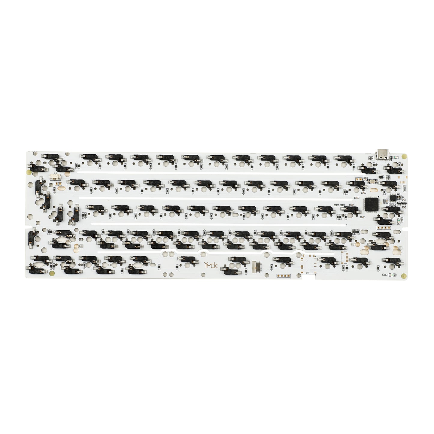 YMDK DK61 64 GH60 Wired Hot-swappable 60 PCB( Support ISO ANSI Fully Programmable VIA VIAL)