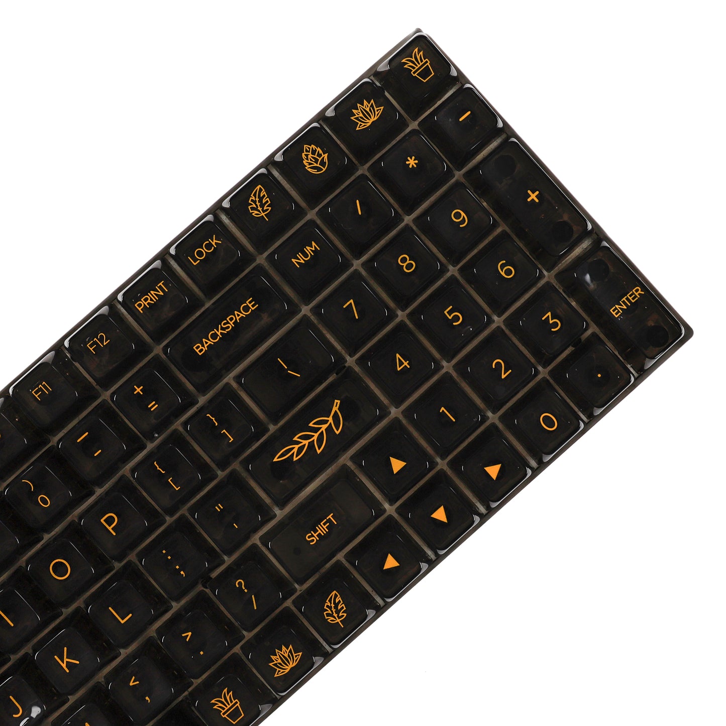 YMDK Crystal Backlit 131 Keycaps(UV Print MDA Profile 1.15mm)