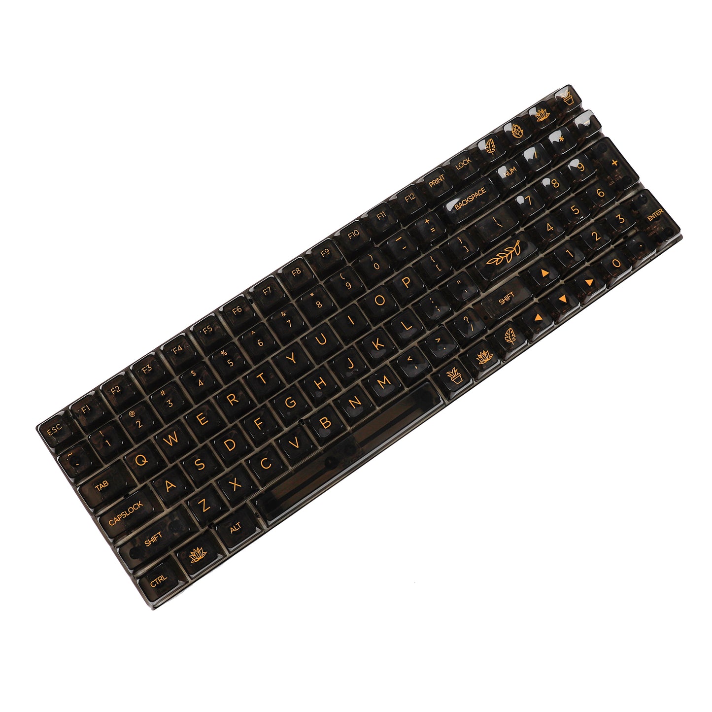 YMDK Crystal Backlit 131 Keycaps(UV Print MDA Profile 1.15mm)