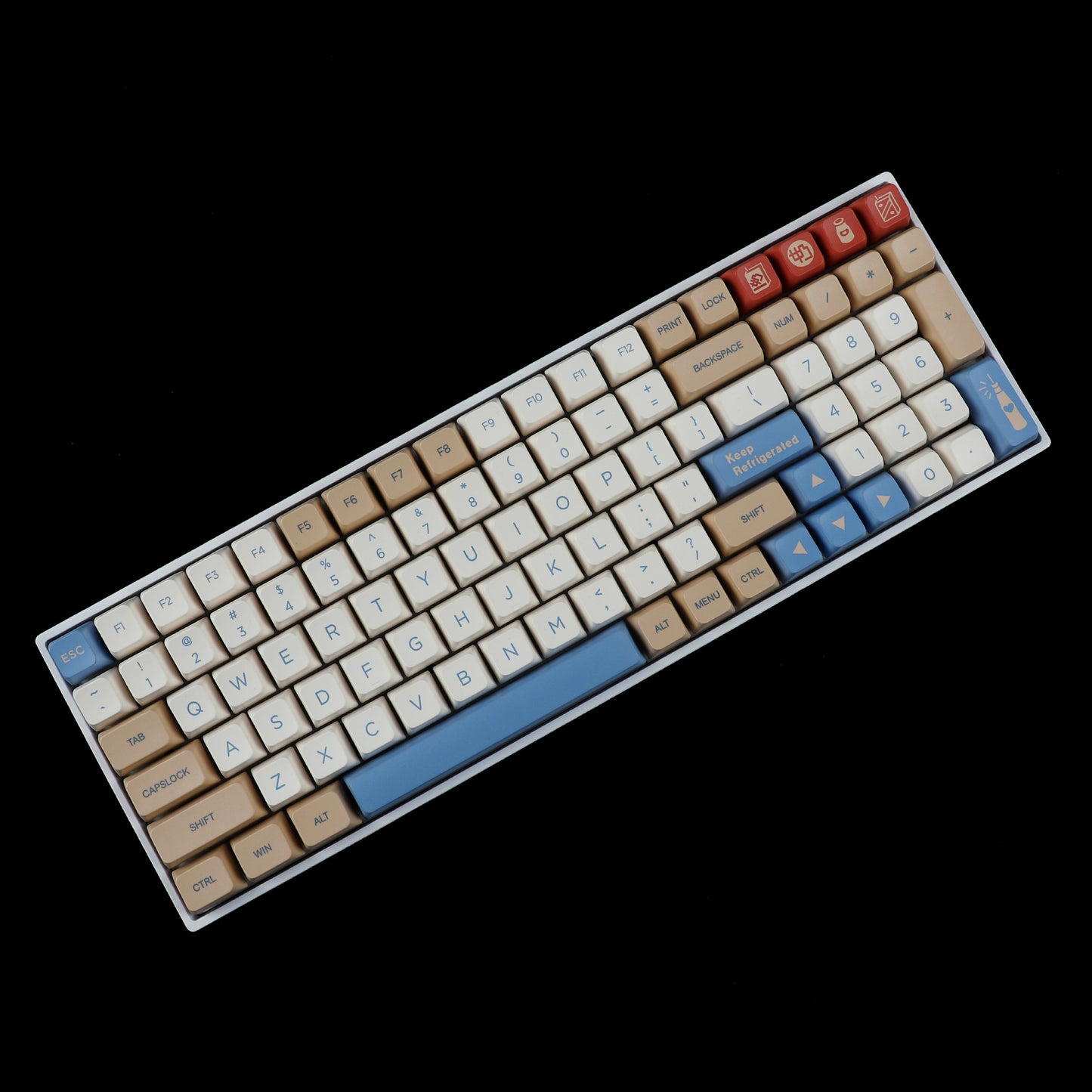 YMDK Soya Milk 145 Keycaps(Dye Sub MDA Profile PBT 1.5mm)