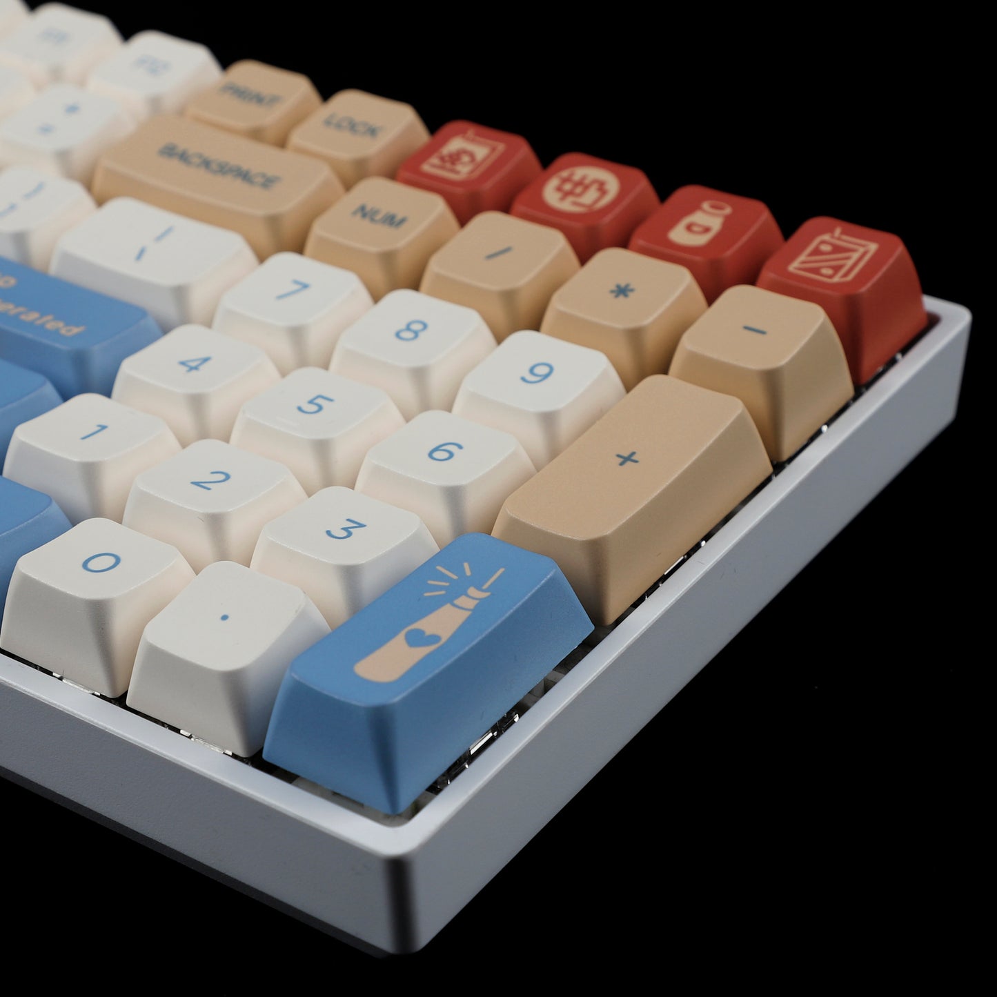 YMDK Soya Milk 145 Keycaps(Dye Sub MDA Profile PBT 1.5mm)